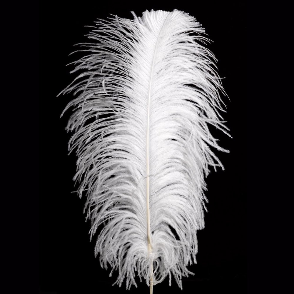 Anderson's White Masquerade Party Centerpiece with White Glass Vase - Image 3