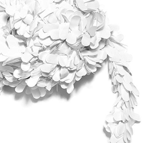 Anderson's White Petal Festooning, 4 Inches x 24 Feet, Pack of 2