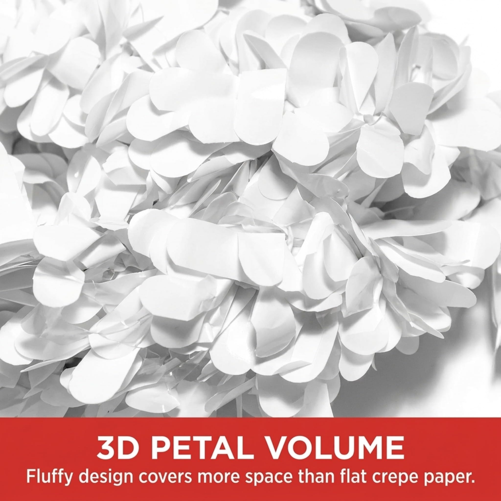 Anderson's White Petal Festooning, 4 Inches x 24 Feet, Pack of 2 - Image 7