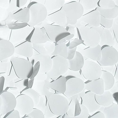 Anderson's White Vinyl Floral Sheeting, 3Ft. Parade Float Decoration for Trailers, Parties, Weddings, Proms, Photo Backdrops & Events – Durable Fringe Garland for Indoor/Outdoor Use