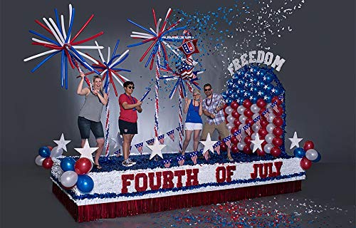 Anderson's White Vinyl Floral Sheeting, 3Ft. Parade Float Decoration for Trailers, Parties, Weddings, Proms, Photo Backdrops & Events – Durable Fringe Garland for Indoor/Outdoor Use - Image 6