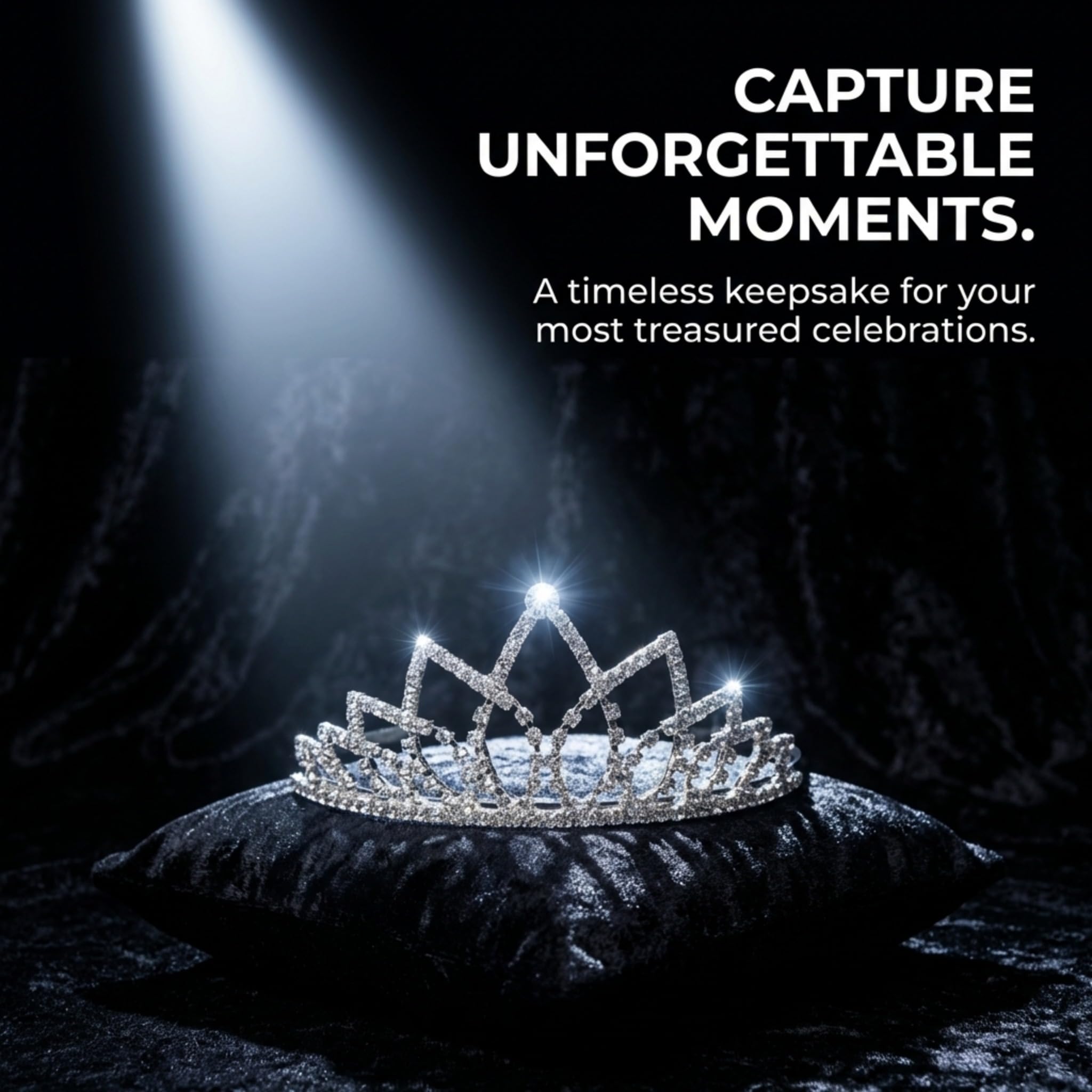 Anderson’s Wilhelmina Rhinestone Tiara, 2 Inch Silver‑Tone Metal Crown with Clear Faux Diamonds for Weddings, Proms, Homecomings, Pageants, Sweet 16s, Quinceañeras, Theater Productions, Cosplay, and Formal Celebrations - Image 4