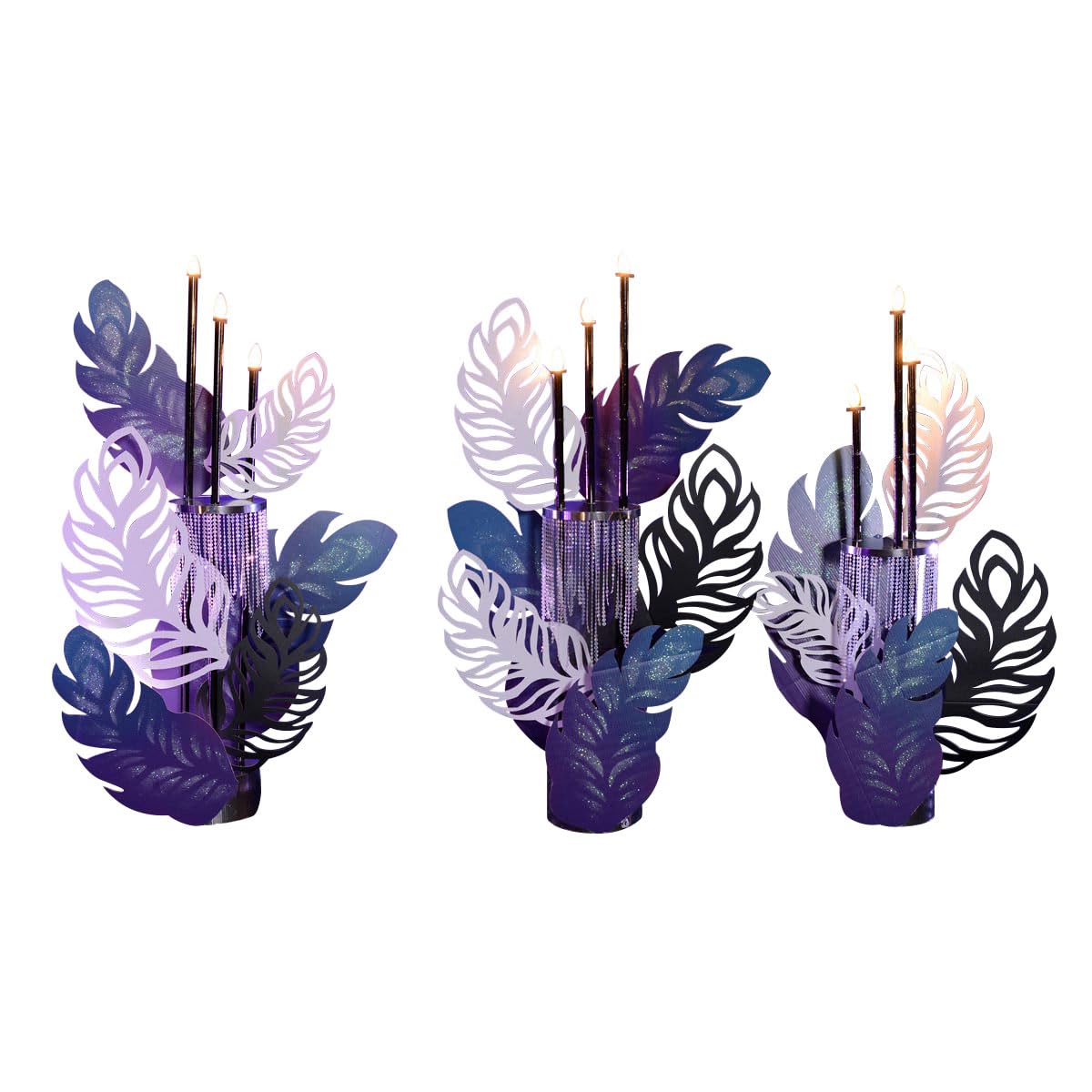 Anderson's Wings of Light Candle Stands Kit, Set of 3, Props, Party Décor, Photo Booth, Photo Ops