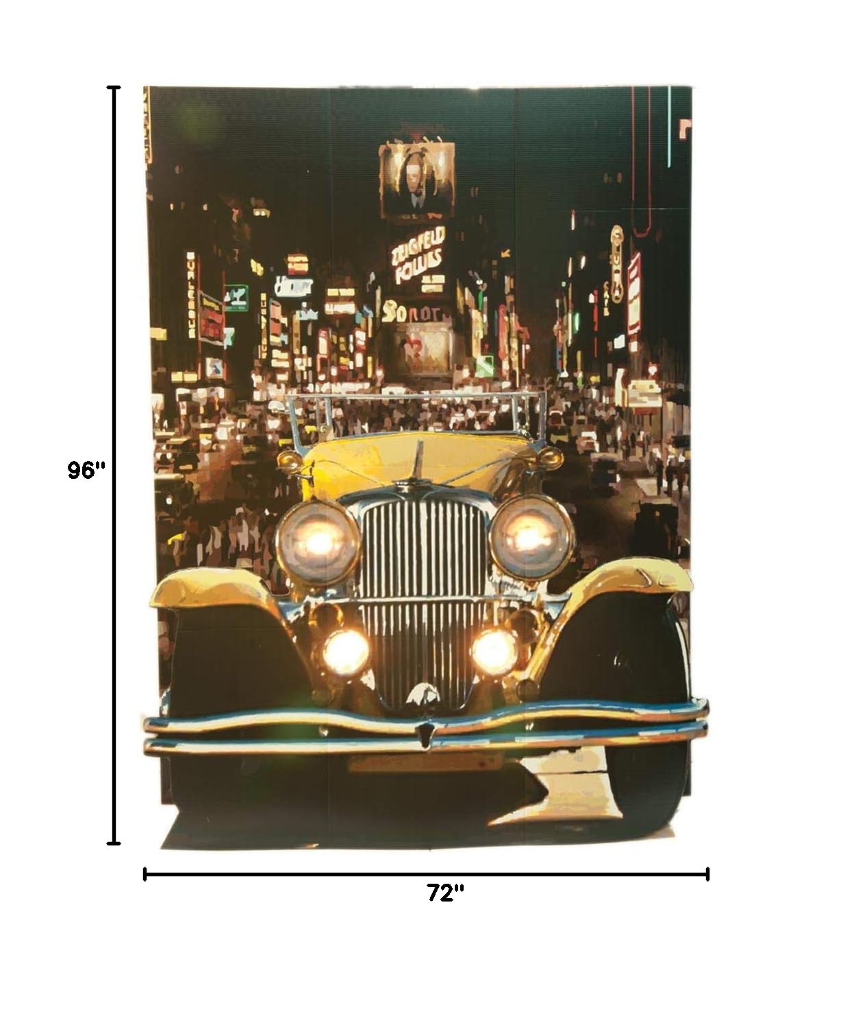 Anderson's Yellow Gatsby Car Photo Scene, Real Working Electrical Lights - Image 2