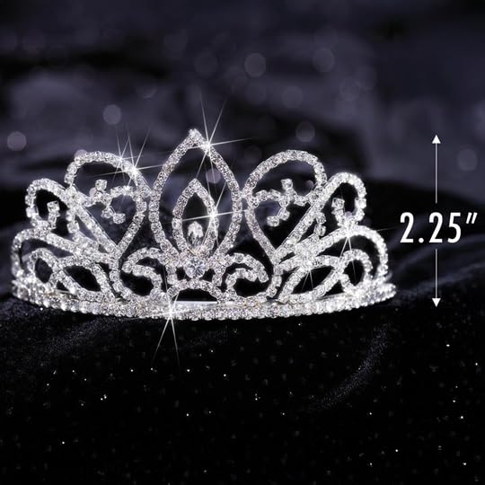Blue Satin King Crown and Queen Tiara Royalty Set - Image 9