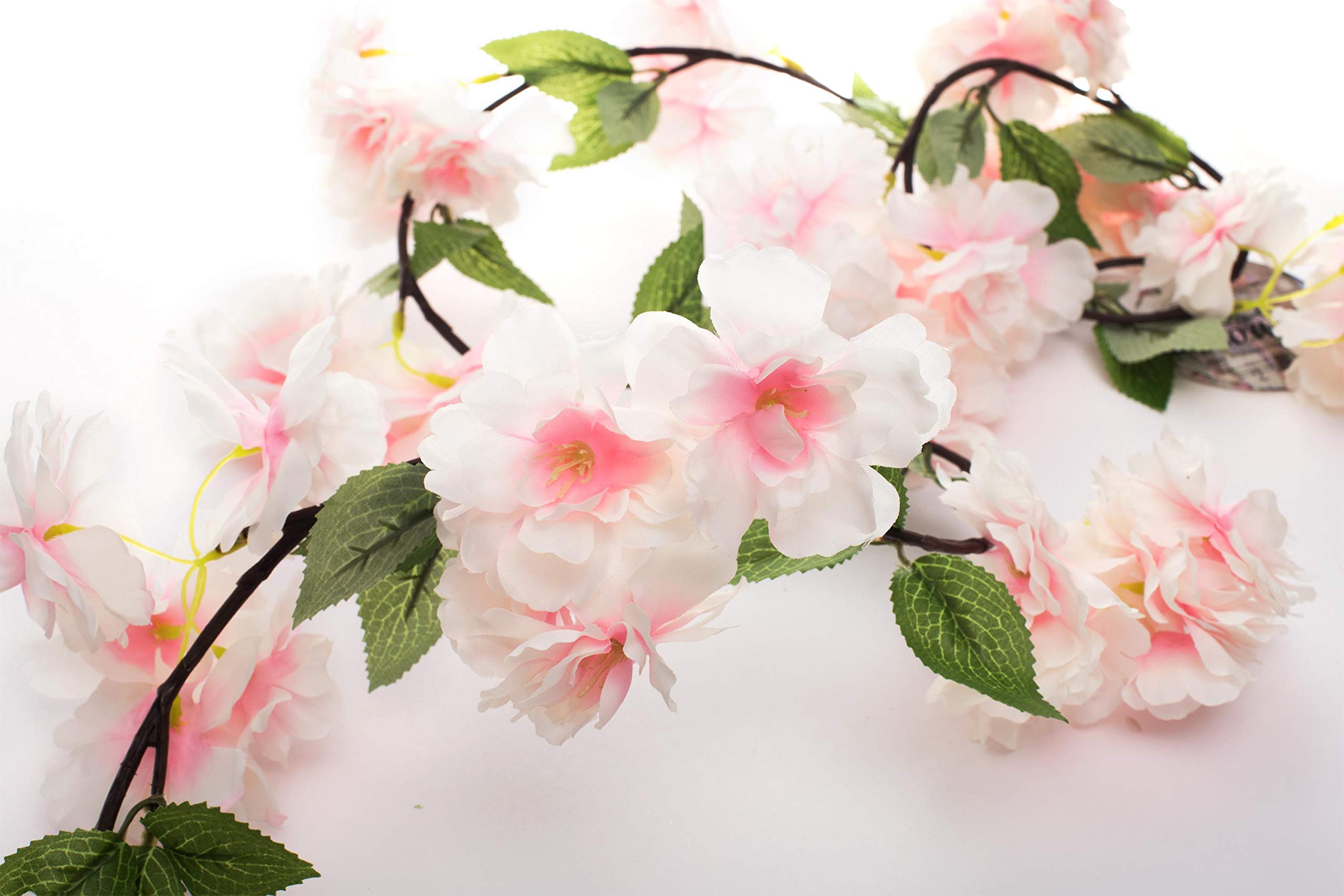 Blush Pink Blossom Artificial Flower Garland - 68 inches - Image 2