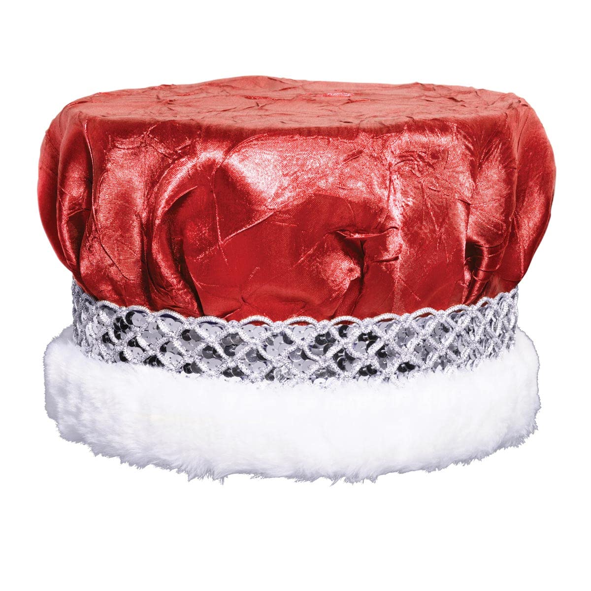 Crushed Satin King Crown and Adela Queen Tiara Royalty Set - Image 9