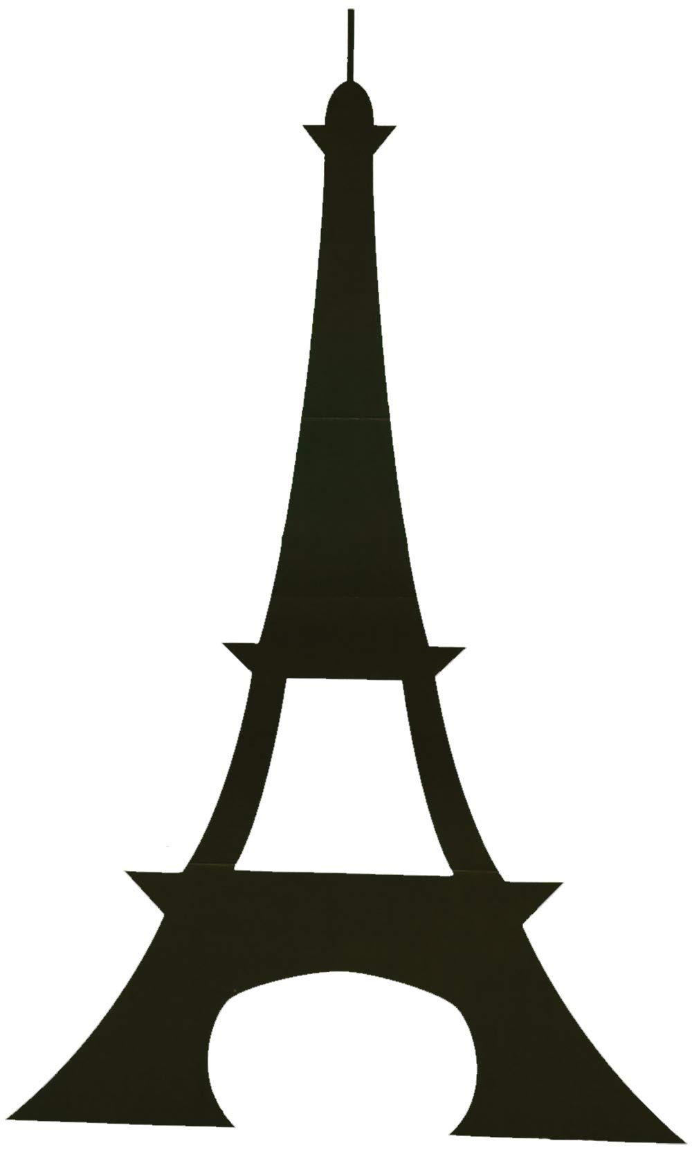 Eiffel Tower Silhouette - 5 Feet High Cardboard Paris Prom Decoration