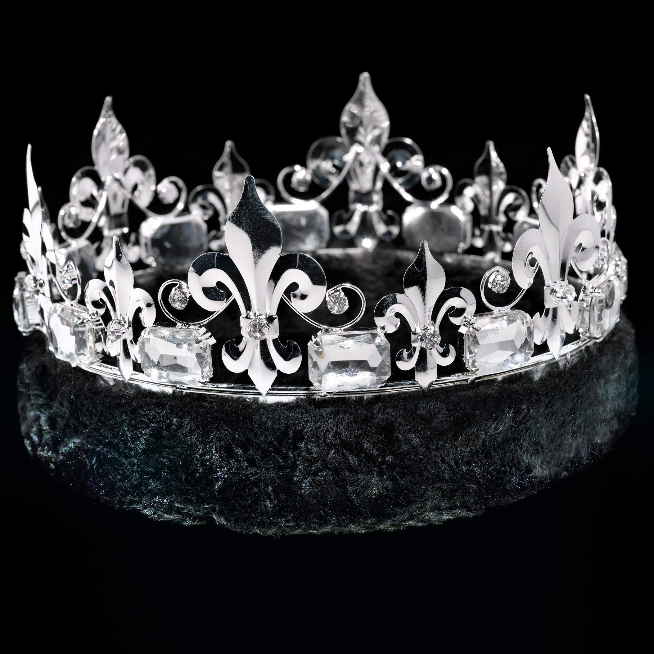 Fleur-de-Lis Crown with Faux Fur and Elsa Queen Tiara Royalty Set - Image 7