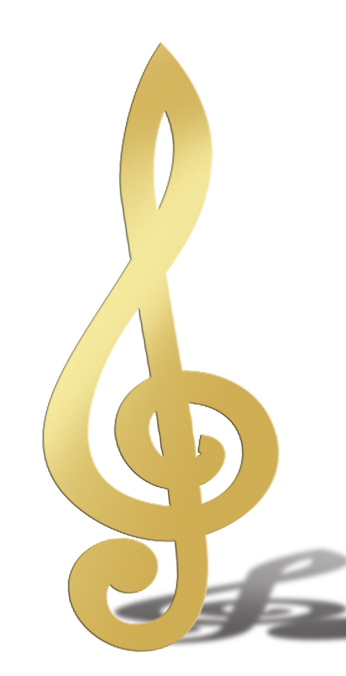 Gold Treble Clef Life Size Cardboard Standup Party Decoration