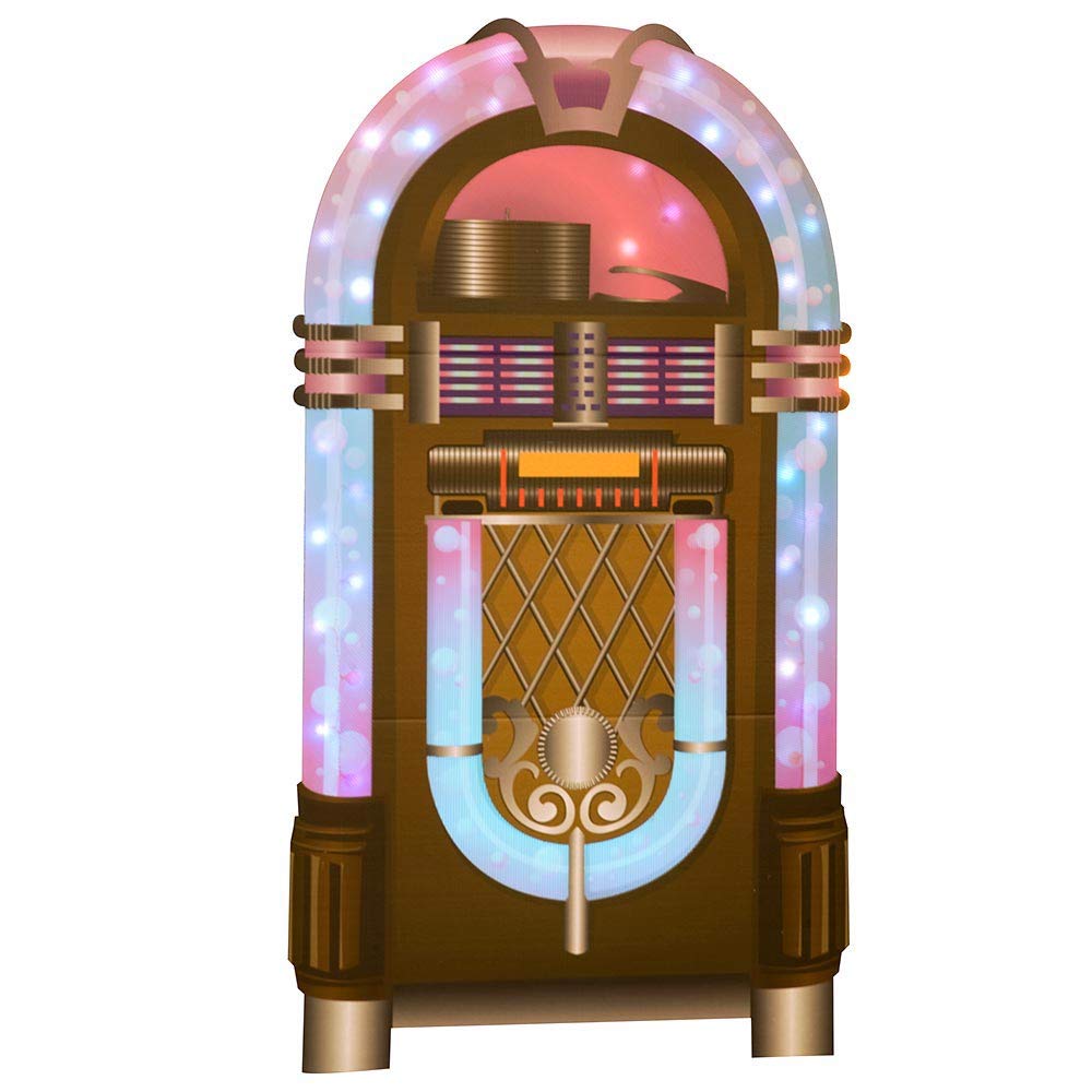 Jukebox Stand-up Kit, 1950s Decorations, Photo Props