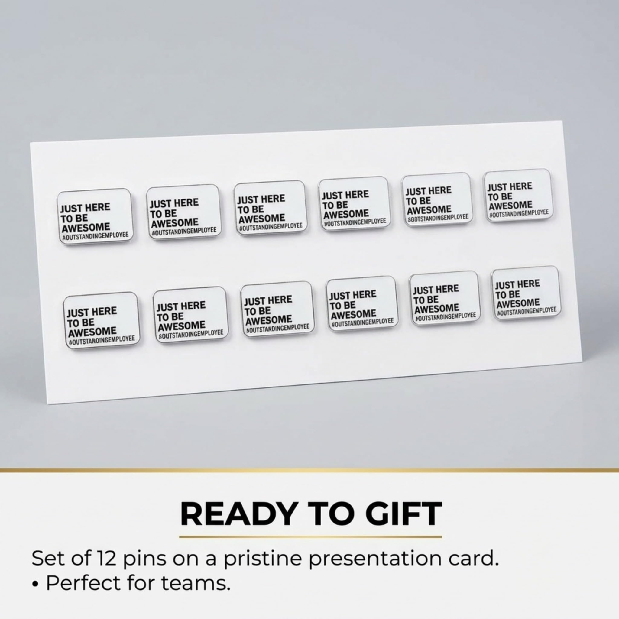 Just Here to Be Awesome Appreciation Award Pin - Image 2