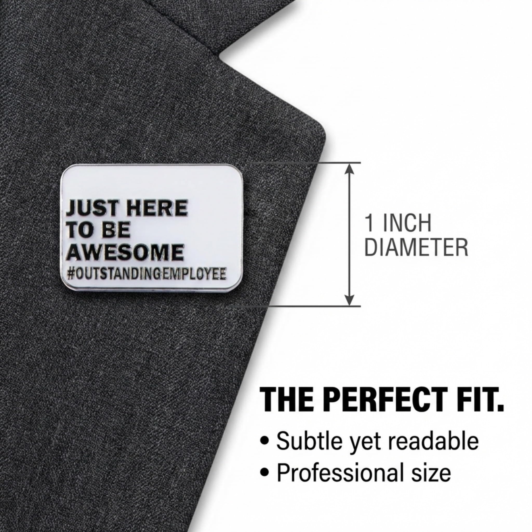 Just Here to Be Awesome Appreciation Award Pin - Image 6