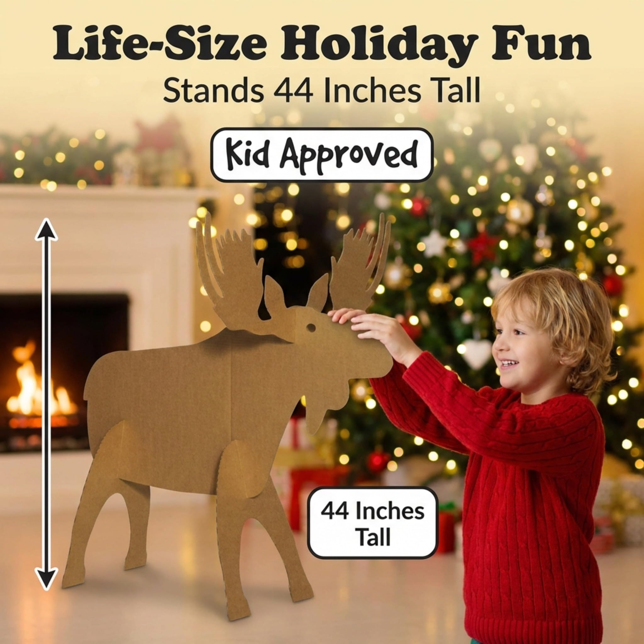 Mighty Moose Sturdy Cardboard Kit, Holiday Decorating Kit - Image 3