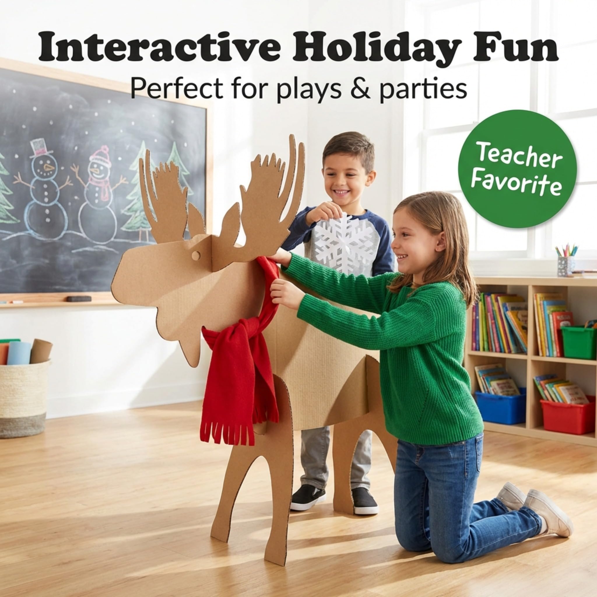 Mighty Moose Sturdy Cardboard Kit, Holiday Decorating Kit - Image 5