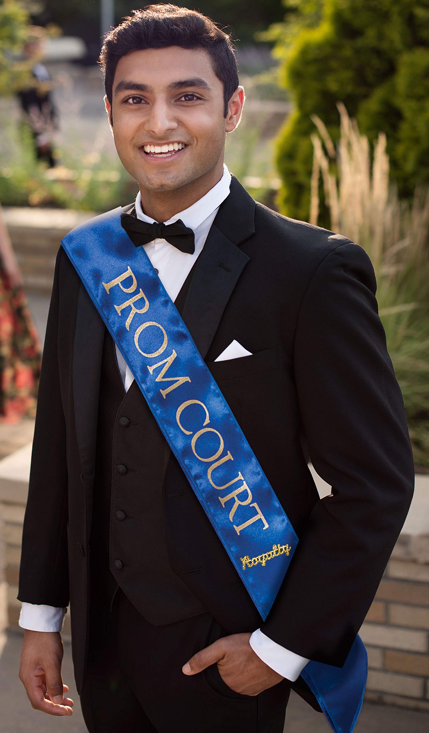 Prom Sash Set, 2 Sashes and 2 Glitter Royalty Pins - Image 7