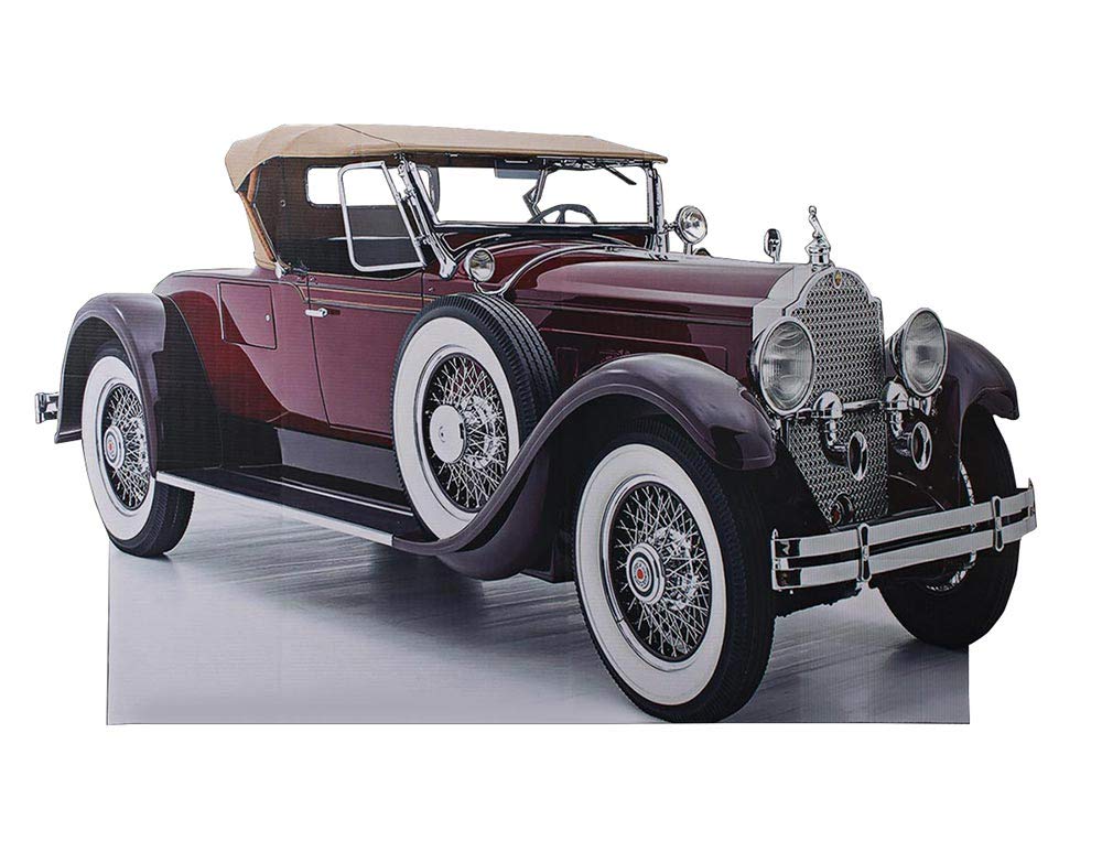 Red Classic Car Life-Size Cutout 1920s Event Decoration