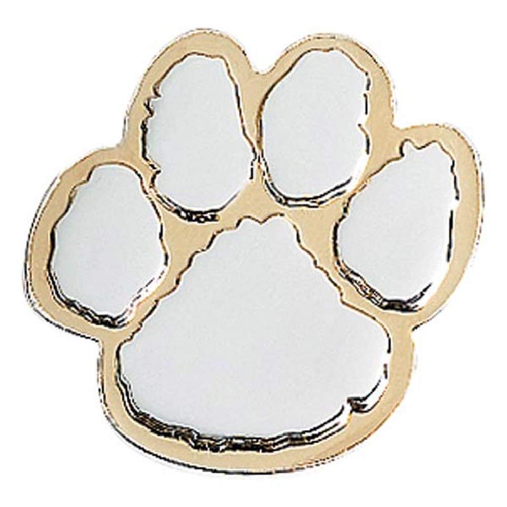 Silver and Gold Paw Print Award Pin, Student Awards - Image 3