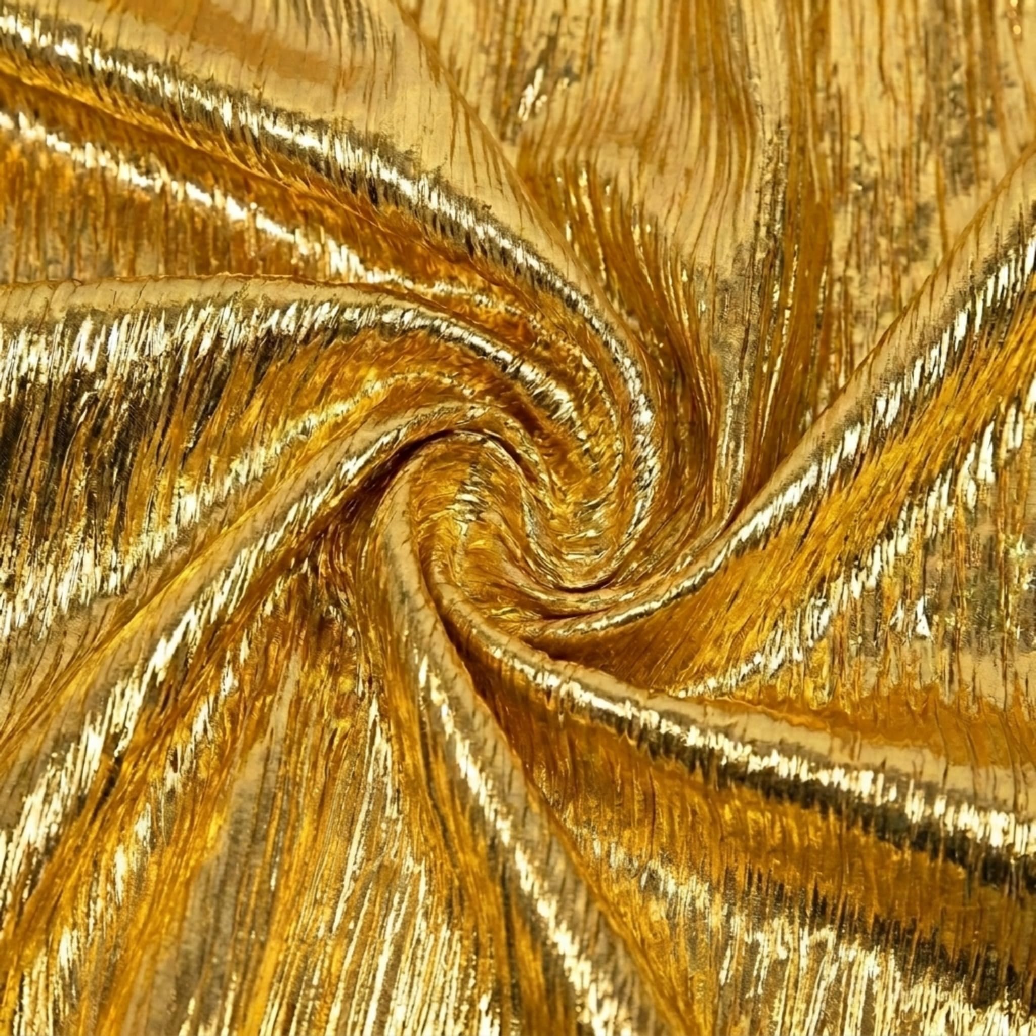 TCDesignerProducts, Gold Shiny Crushed Fabric, Wedding Decoration, 39 Inches x 20 Yards, Decorative Wedding Fabric for Wedding Reception, Baby Shower, Gender Reveal, Prom, Homecoming, Tables, Party - Image 4