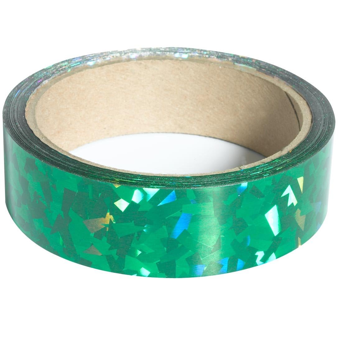 TCDesignerProducts Green Holographic Streamer Roll, 1 Inch x 100 Feet - Image 8