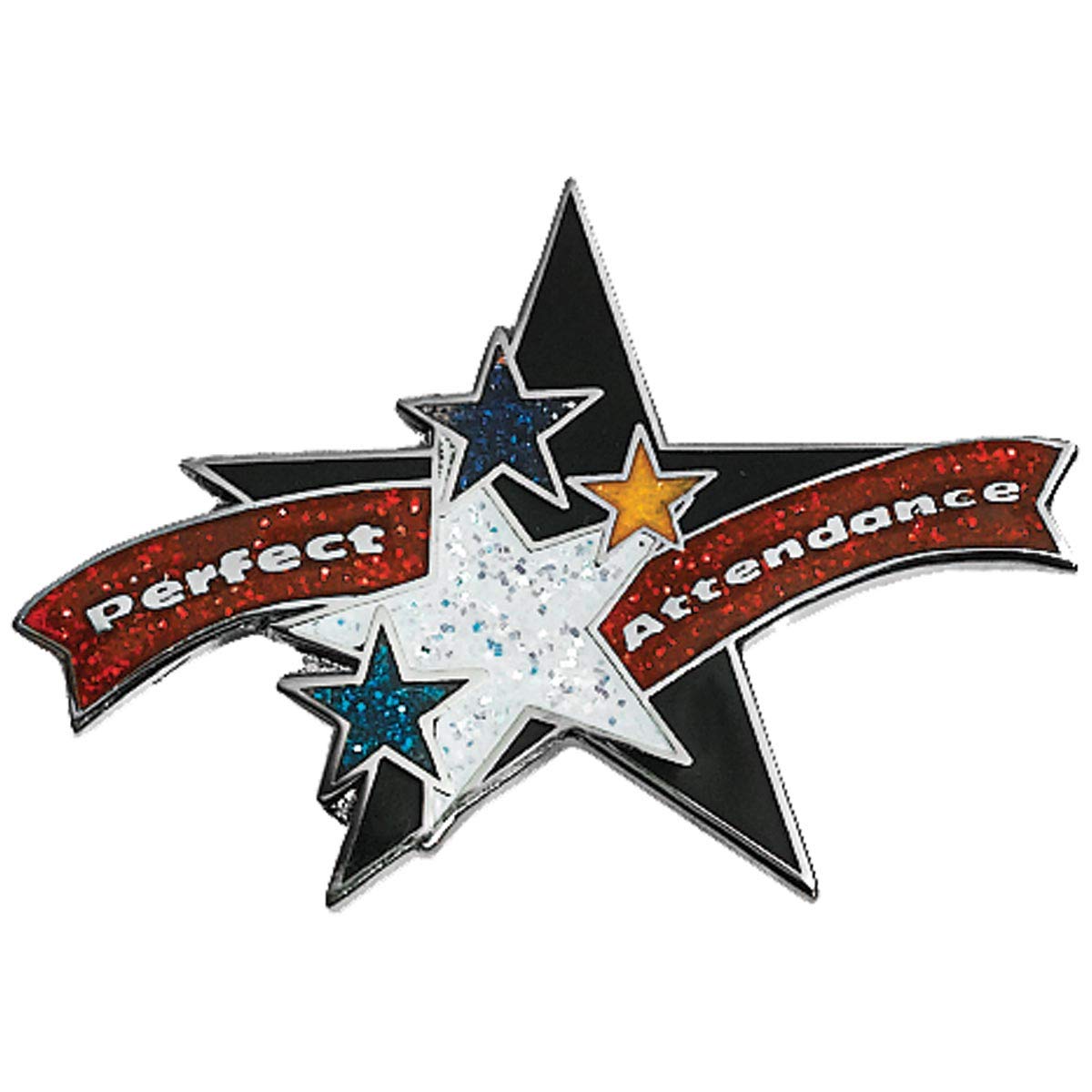 TCDesignerProducts Perfect Attendance Glitter Award Pin, Pack of 12 - Image 3
