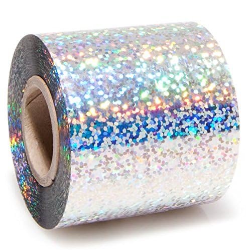 TCDesignerProducts Silver Sparkle Holographic Streamer Roll, 2 Inches x 100 Feet - Image 8