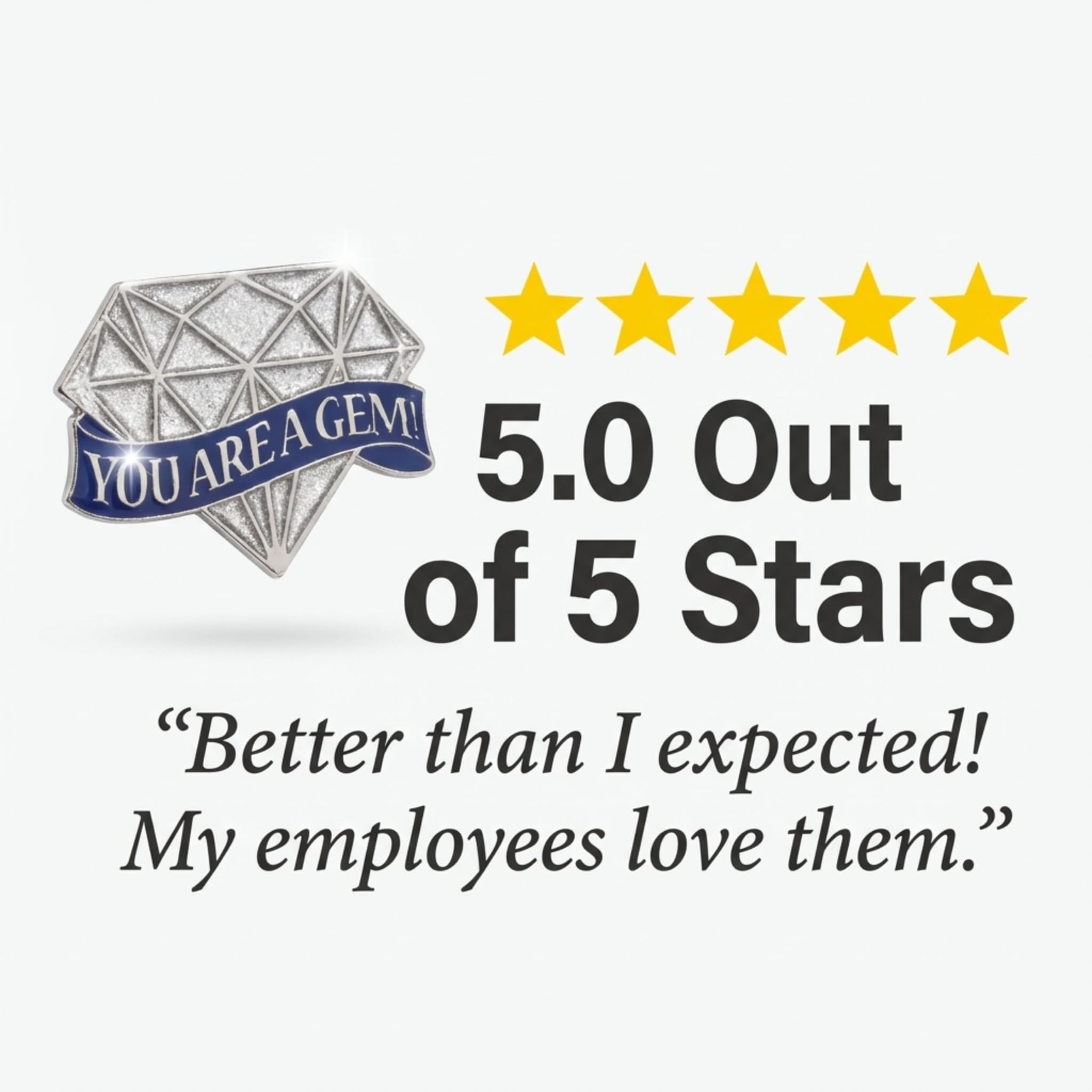 TCDesignerProducts You are A Gem Diamond Shaped Appreciation Award Pins, 12 Pins - Image 4