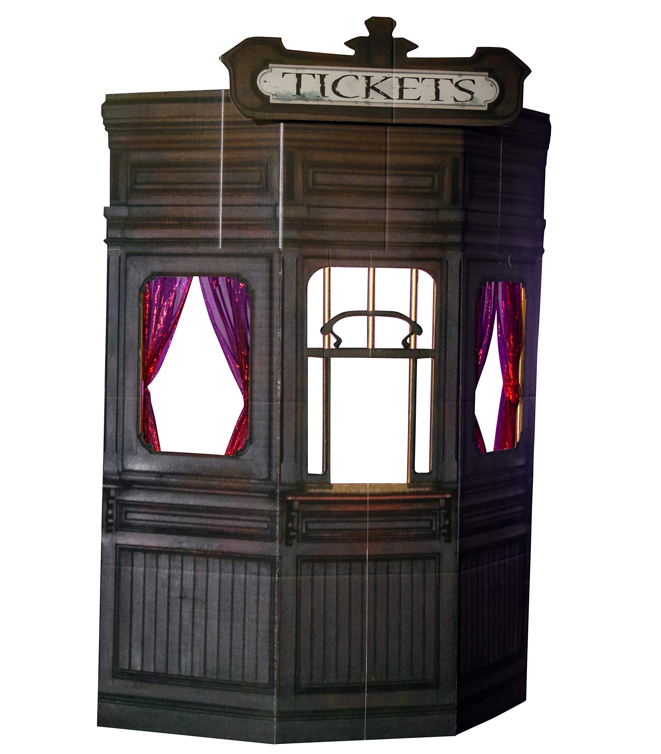 Ticket Booth Decoration, Carnival Photo Prop & Entrance Display for School Events, Prom, Homecoming, Graduation, Theater, Fundraisers, Festivals & Community Celebrations