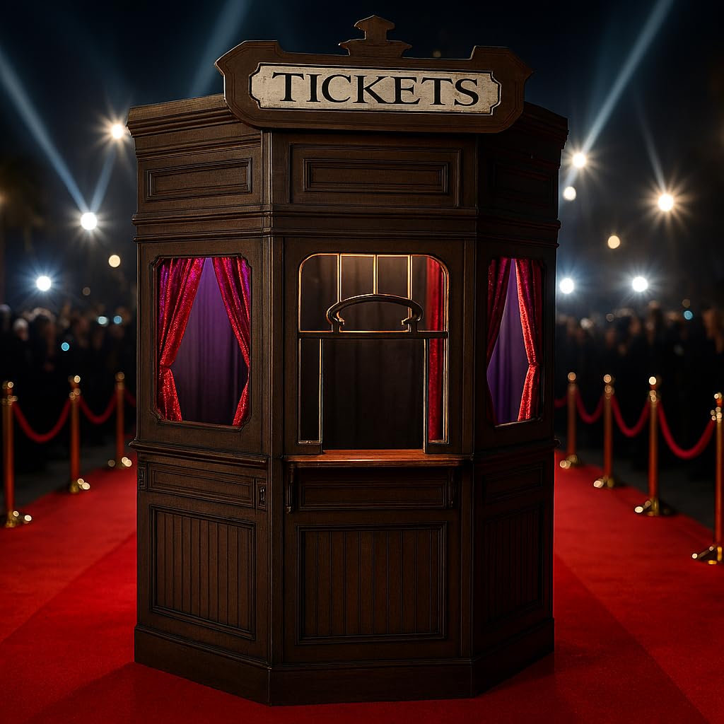 Ticket Booth Decoration, Carnival Photo Prop & Entrance Display for School Events, Prom, Homecoming, Graduation, Theater, Fundraisers, Festivals & Community Celebrations - Image 6
