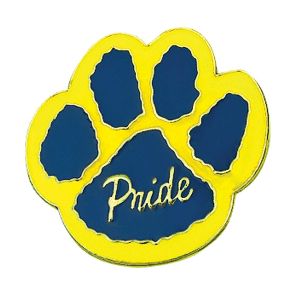 Two Color Paw Pride Mascot Award Pins, 6 Count - Image 3